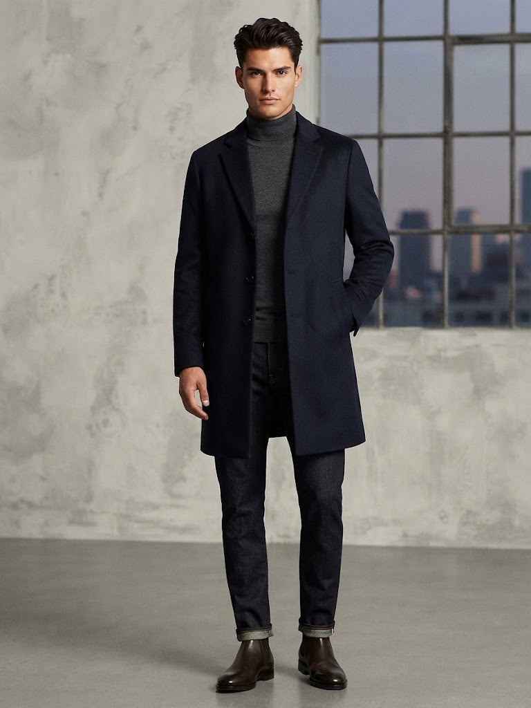 Abrigo Azul eléctrico Selected Hombre 4766