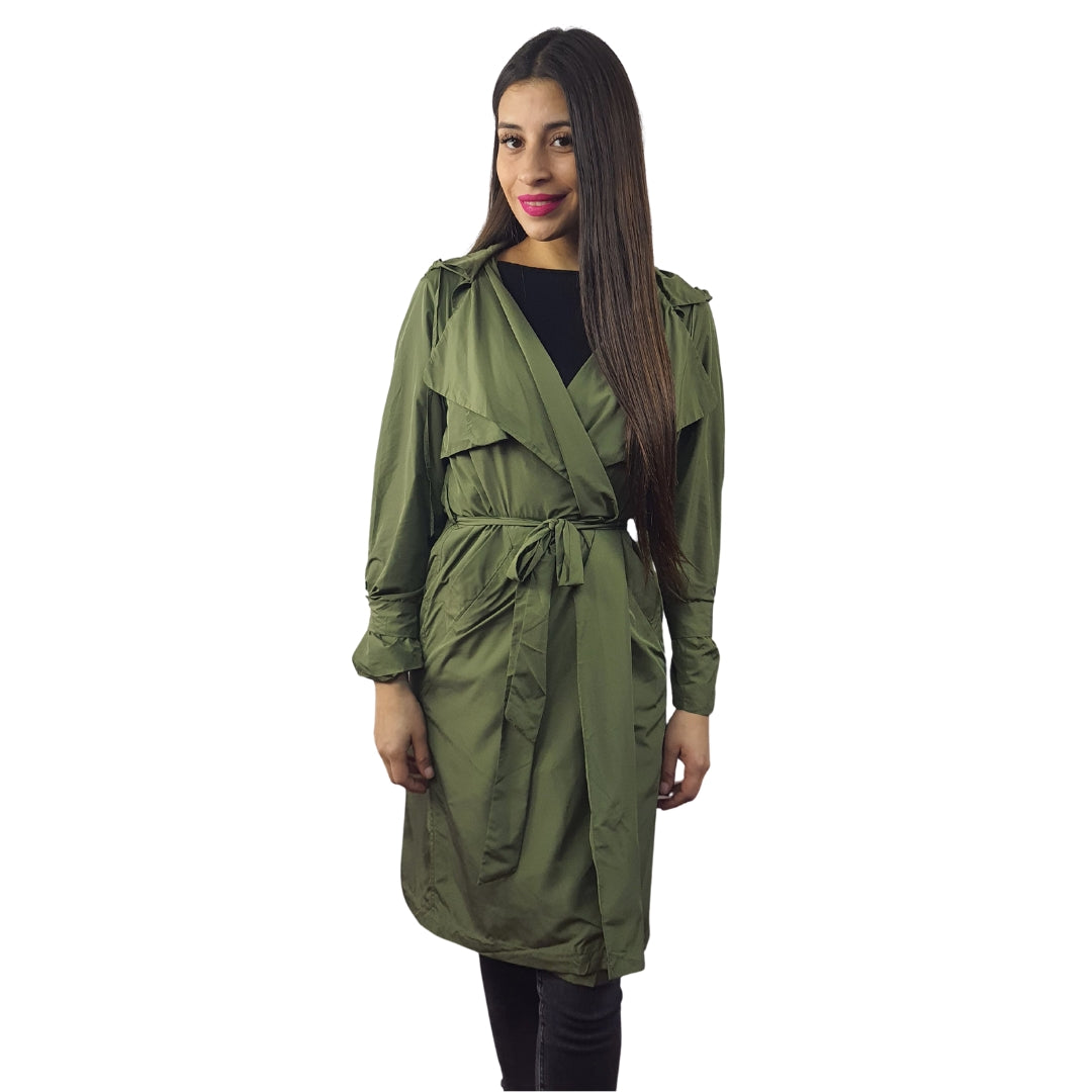Blazer Largo Vero Moda Verde Style FLOURA L/S COAT(LL)