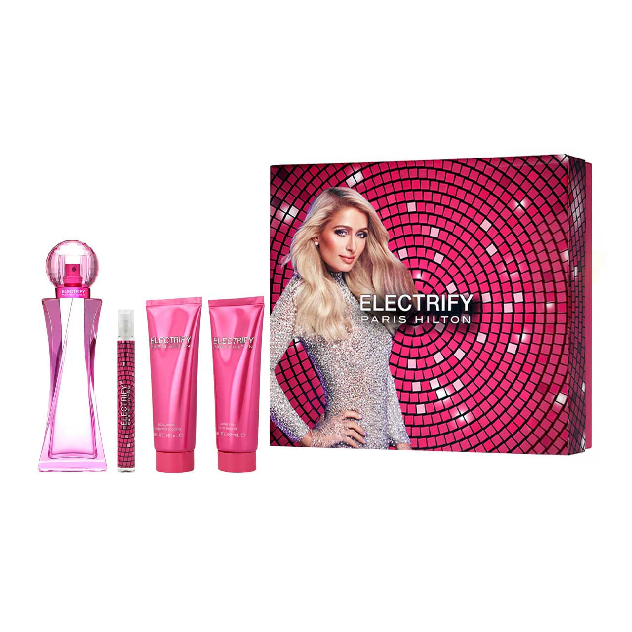 Estuche Electrify P.Hilton Edp 100ml+10ML+90ml+ B/L+90ml S/G Mujer