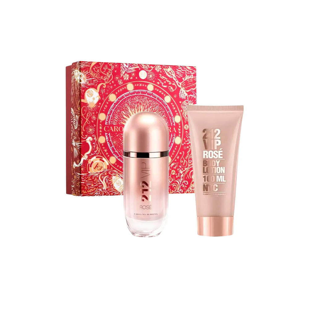 Estuche 212 Vip Rose Carolina Herrera Edp 80Ml+100Ml B/L Mujer