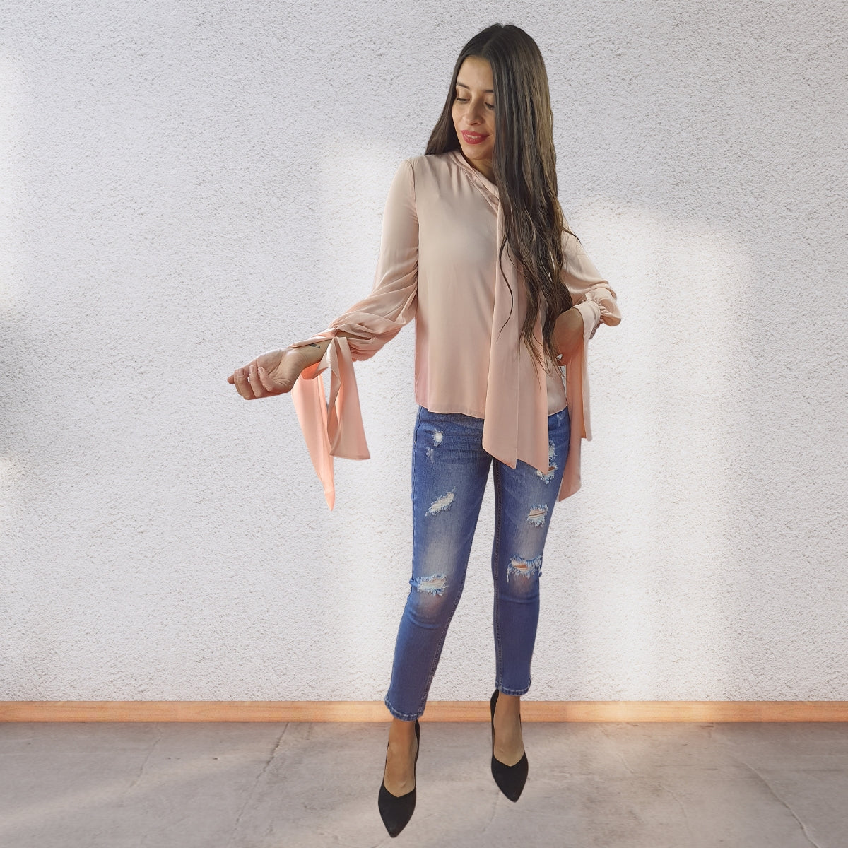 Blusa Vero Moda Rosado Style NIKI L/S SHIRT(VMC-DR)