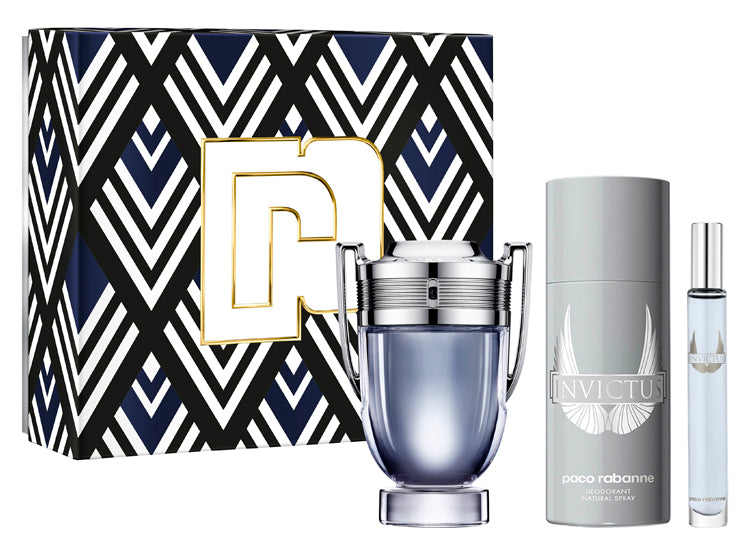 Invictus Set Edt 100ml+150 deso+10ml Hombre