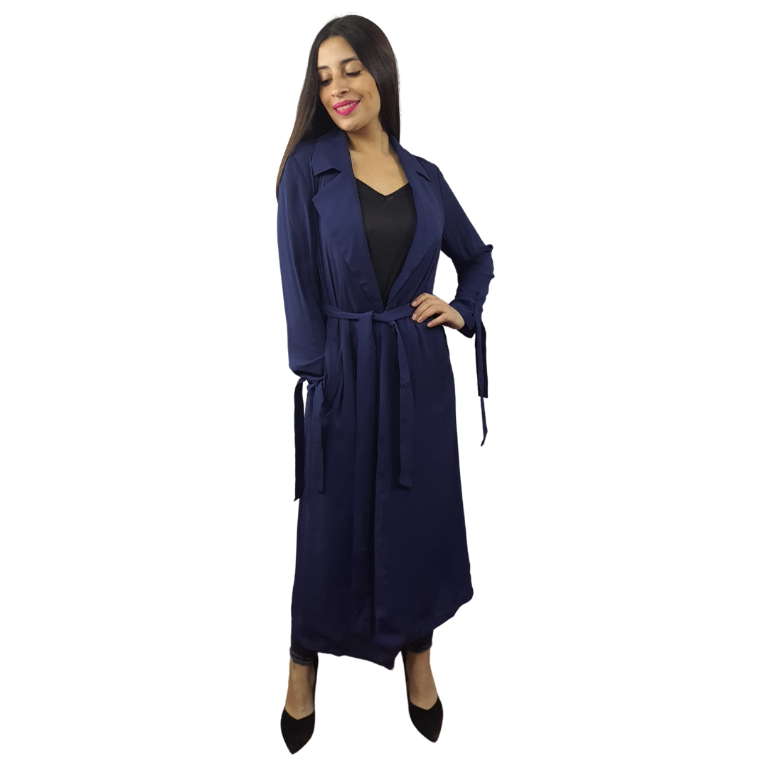 Blazer Vero Moda Azul Oscuro Style BLACK L/S COAT(NC)