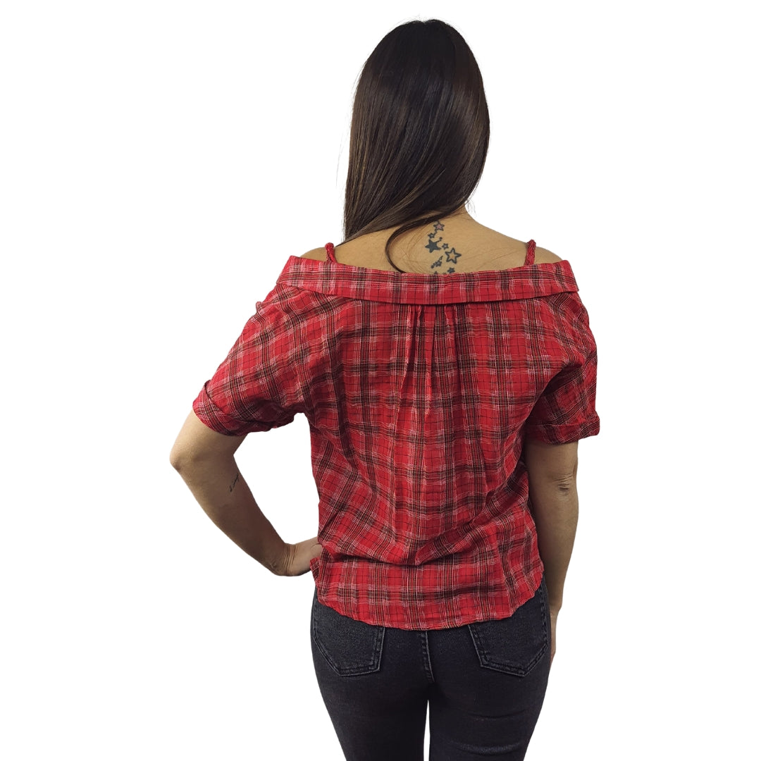Blusa Vero Moda Roja Style CACTUS 1/2 SHIRT(FL)