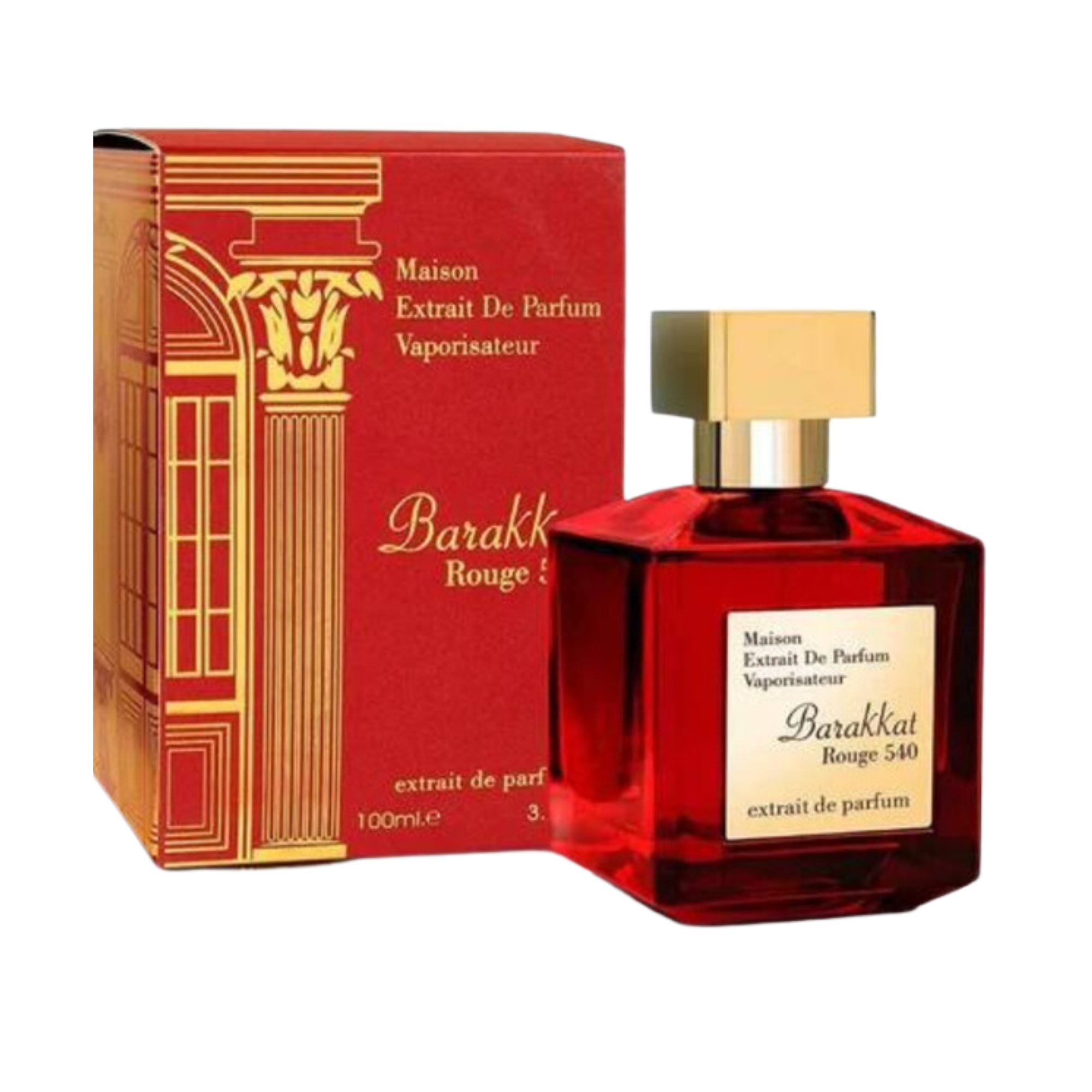 Barakkat Rouge 540 Maison Extrait De parfum 100Ml Unisex-Inspirado en Baccarat Rouge 540 Extrait de Parfum Maison Francis Kurkdjian