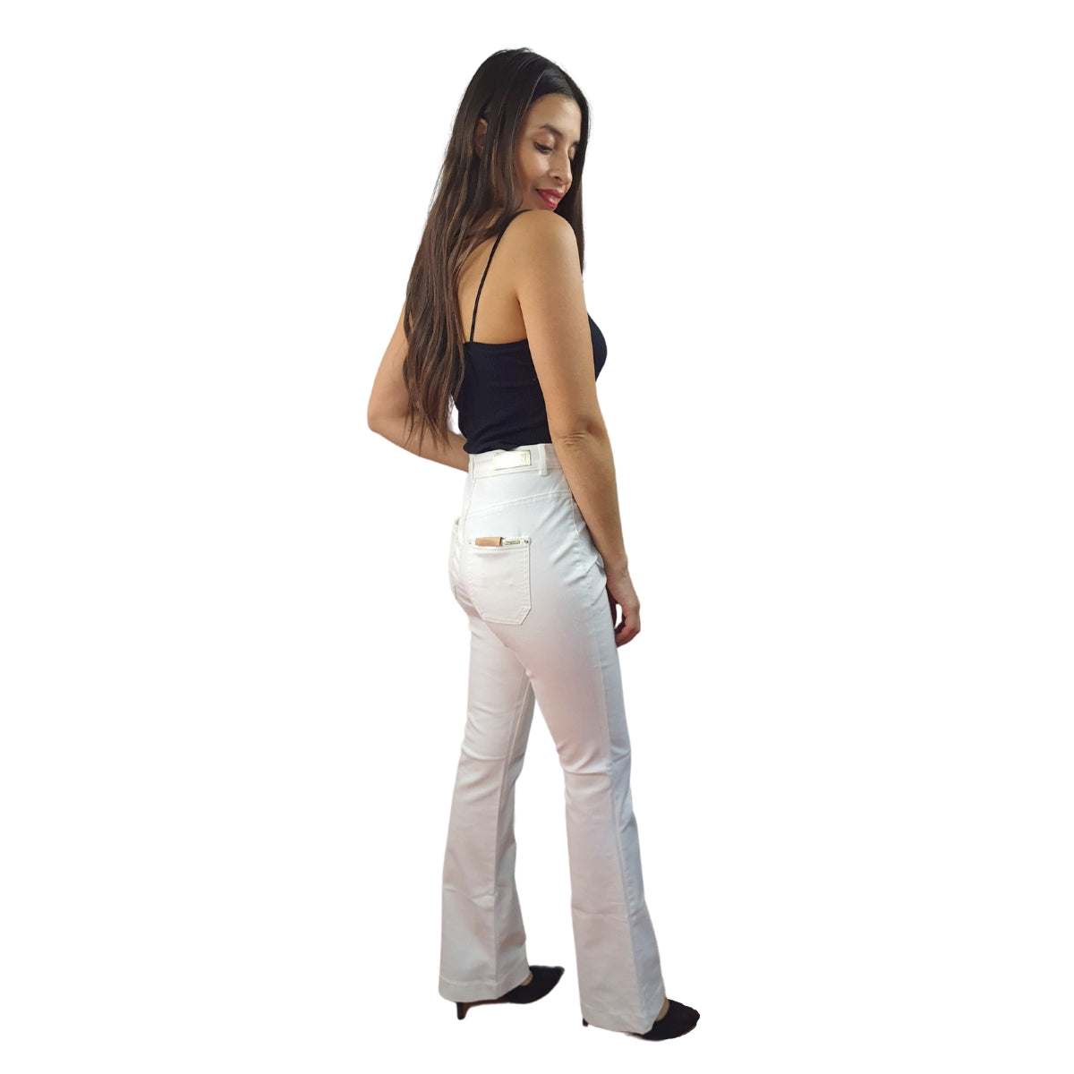Jeans Vero Moda Blanco Style SKY HIGH WAIST SLIM BOOTCUT JEANS(BN-EC-