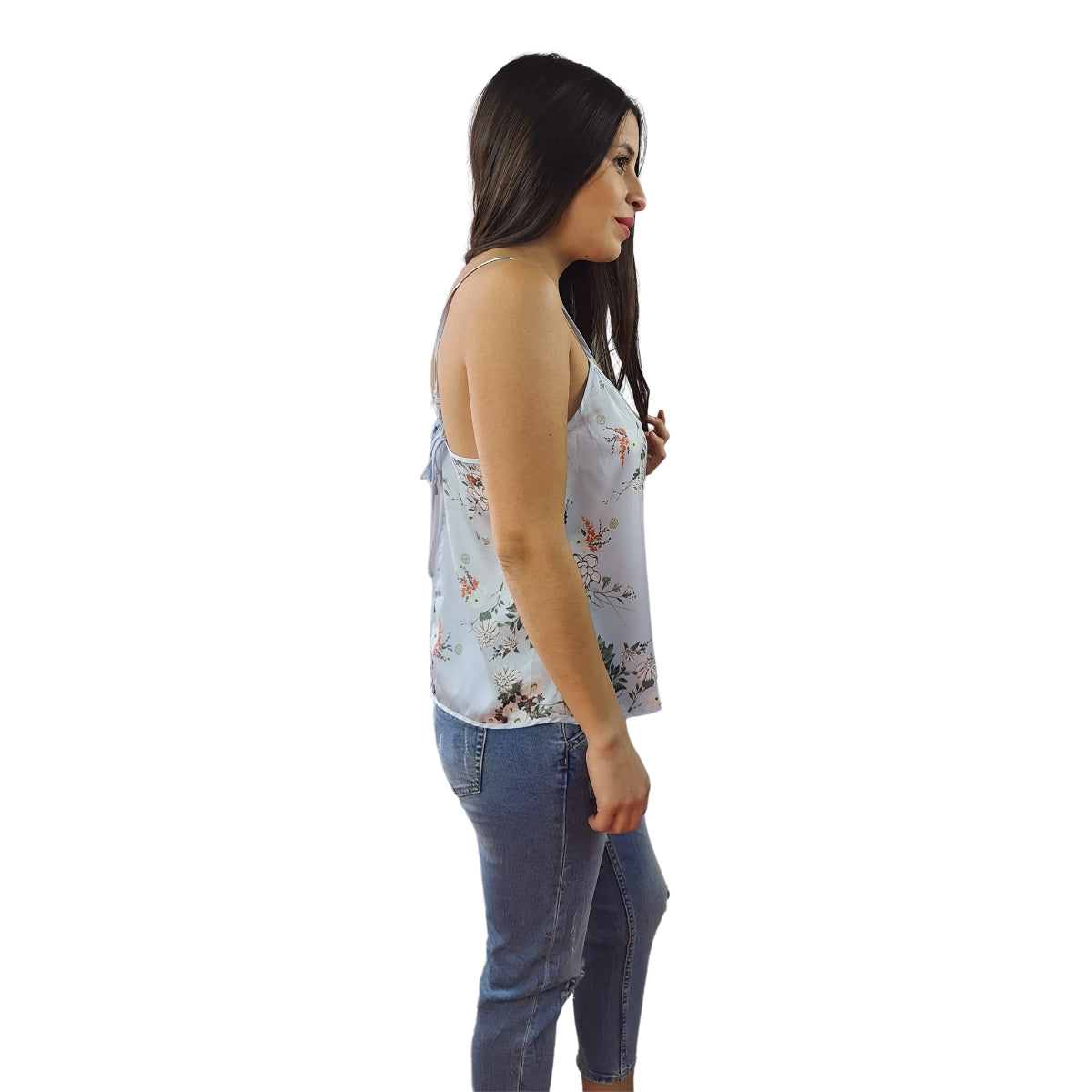 Top Vero Moda Azul Claro Style WILLOW S/L TOP(HOMEWEAR)