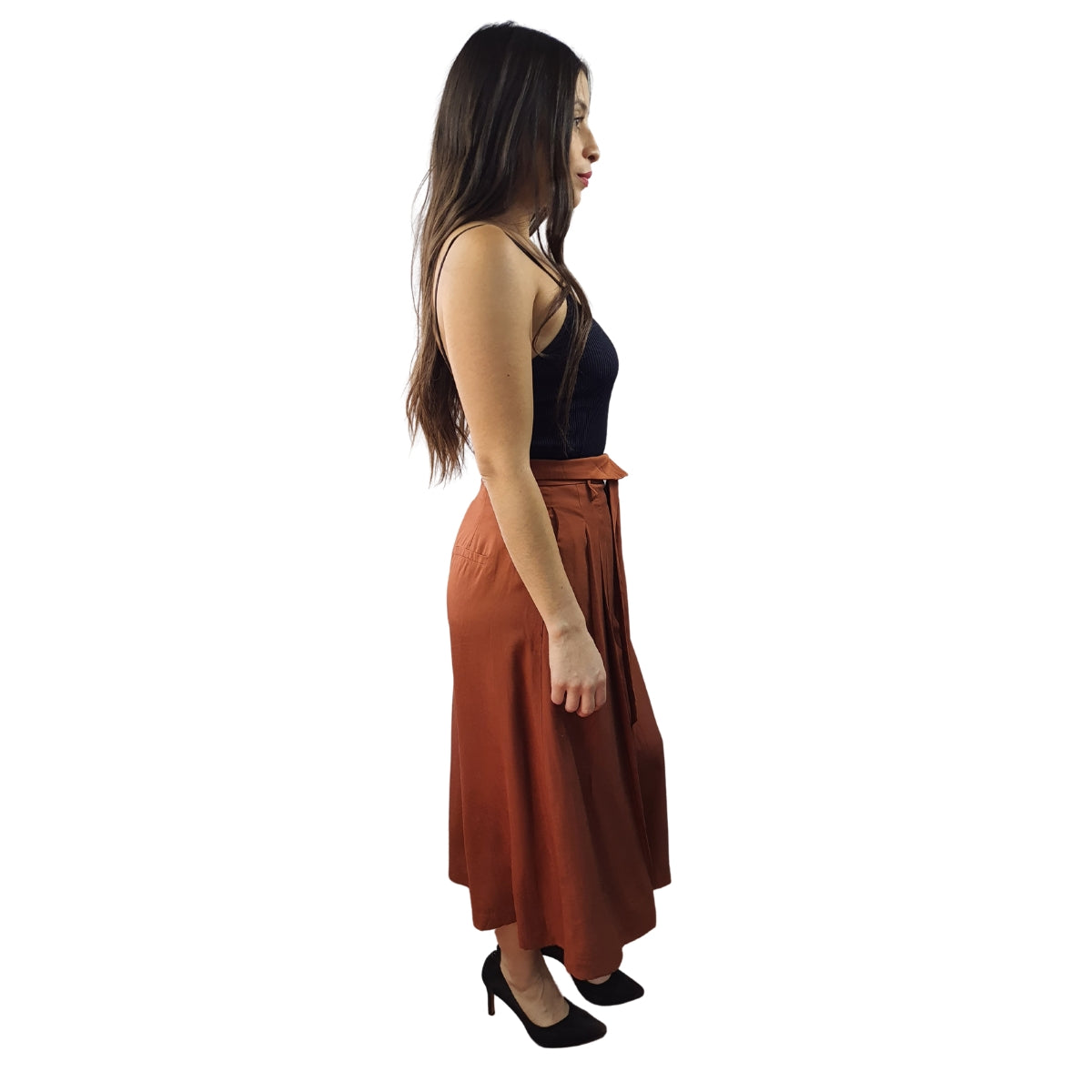 Pantalon Vero Moda Cobre Style HARRY SOFT 7/8 WIDE PANTS(FL)