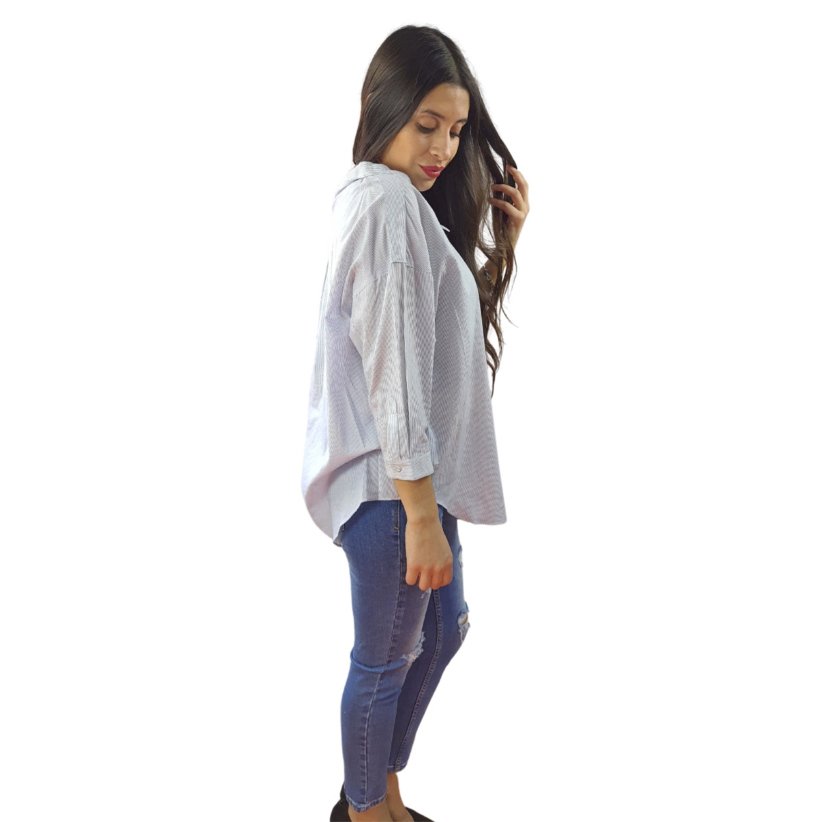 Blusa Vero Moda Azul Style SURPRISE 3/4 SHIRT(MM)