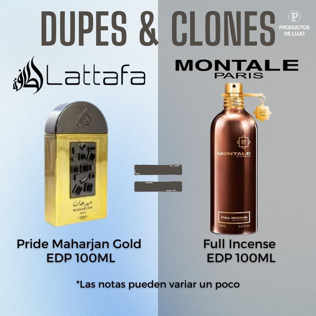 Pride Maharjan Gold 100Ml Edp Unisex Lattafa Perfume-INSPIRADO EN FULL INCENSE MONTALE