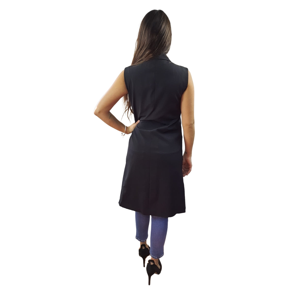 Tapado Vero Moda Negro Style PATCH WAISTCOAT(VMC-MP)
