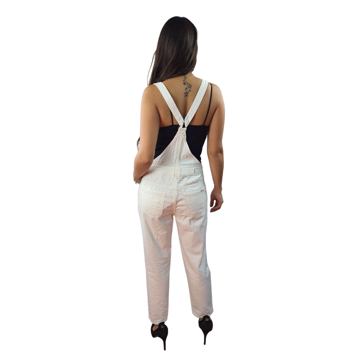 Jardinera Vero Moda Blanco Style HAITI 9/10 DENIM CATSUIT(BN-CT-3)