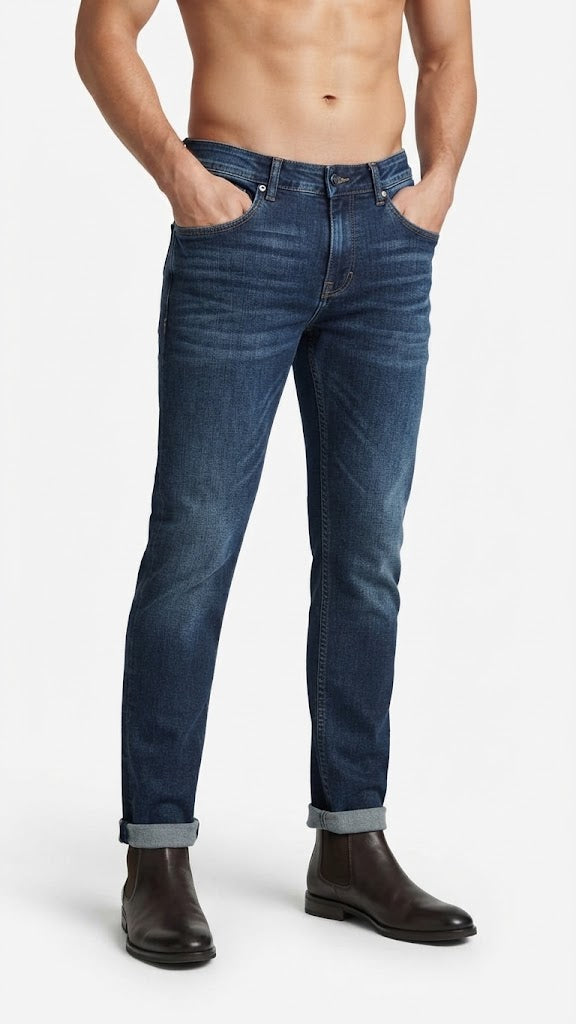 Jeans Denim Azul Claro Seleceted Hombre 3914