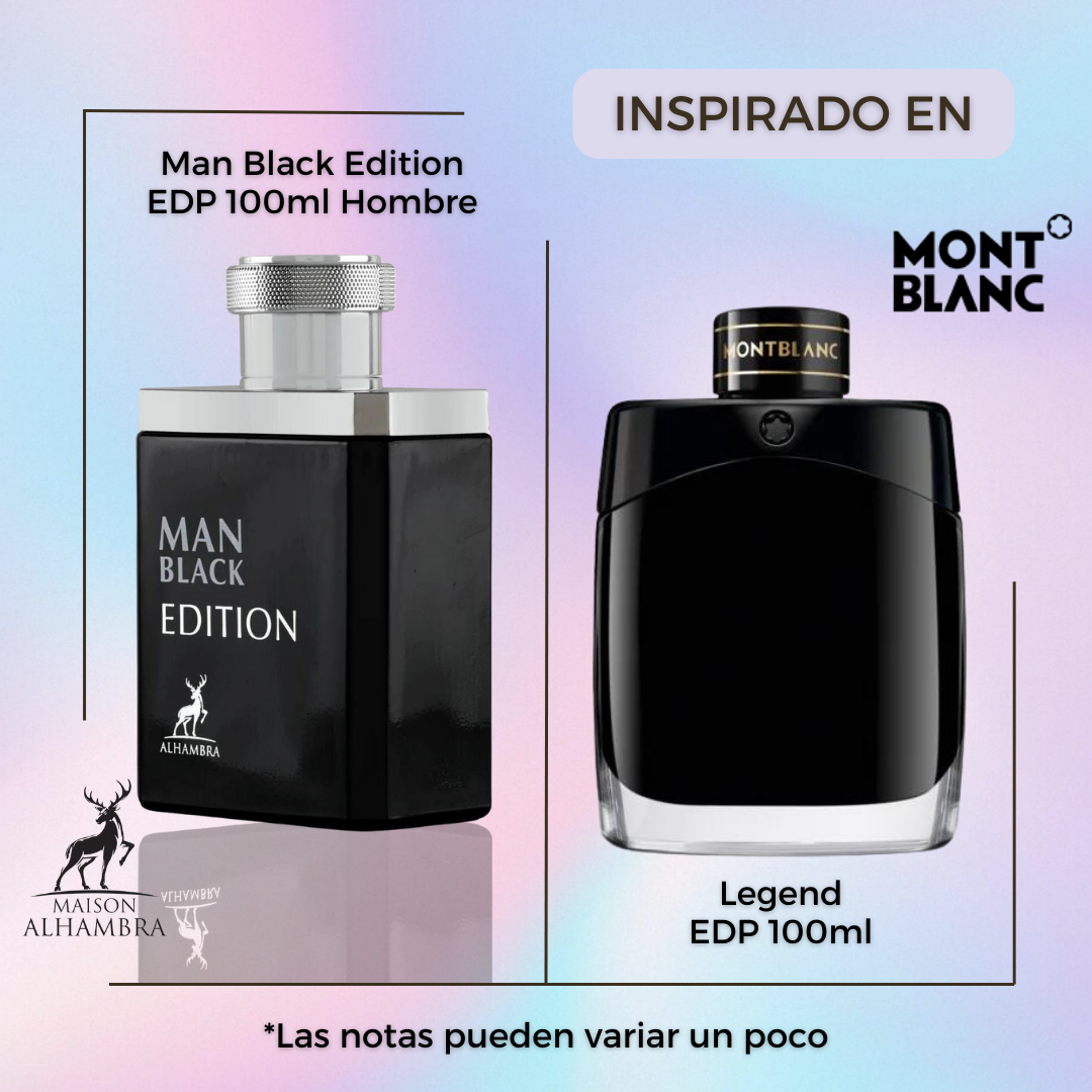 Men Black Edition Maison Alhambra Edp 100Ml Hombre-Inspirado en Montblac Legend