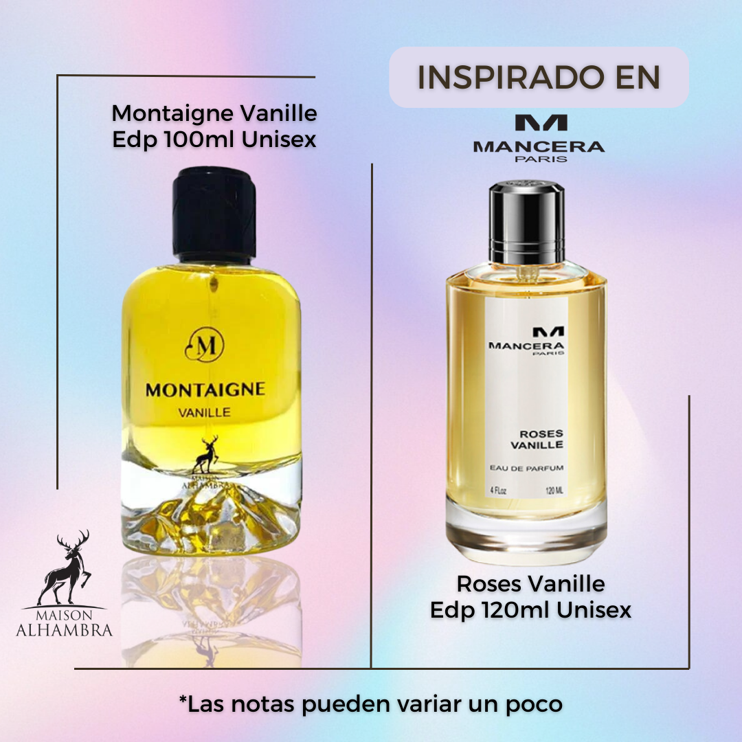 Montaigne Vanille 100Ml Unisex Edp Maison Alhambra Perfume- Inspirado En Roses Vanille De Mancera