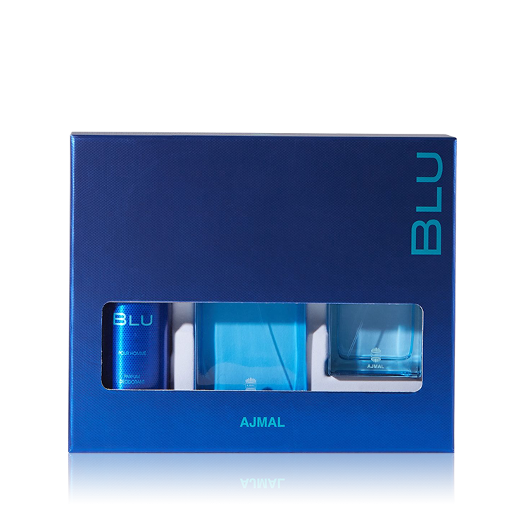 Estuche Blu Ajmal 90ML+200ML Deo+100ML EDC Hombre