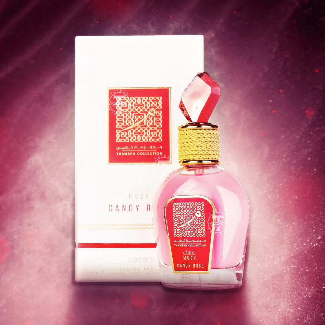 Candy Rose Musk Lattafa Edp 100ML Mujer- Inspirado en Mon Paris Yves Saint Laurent