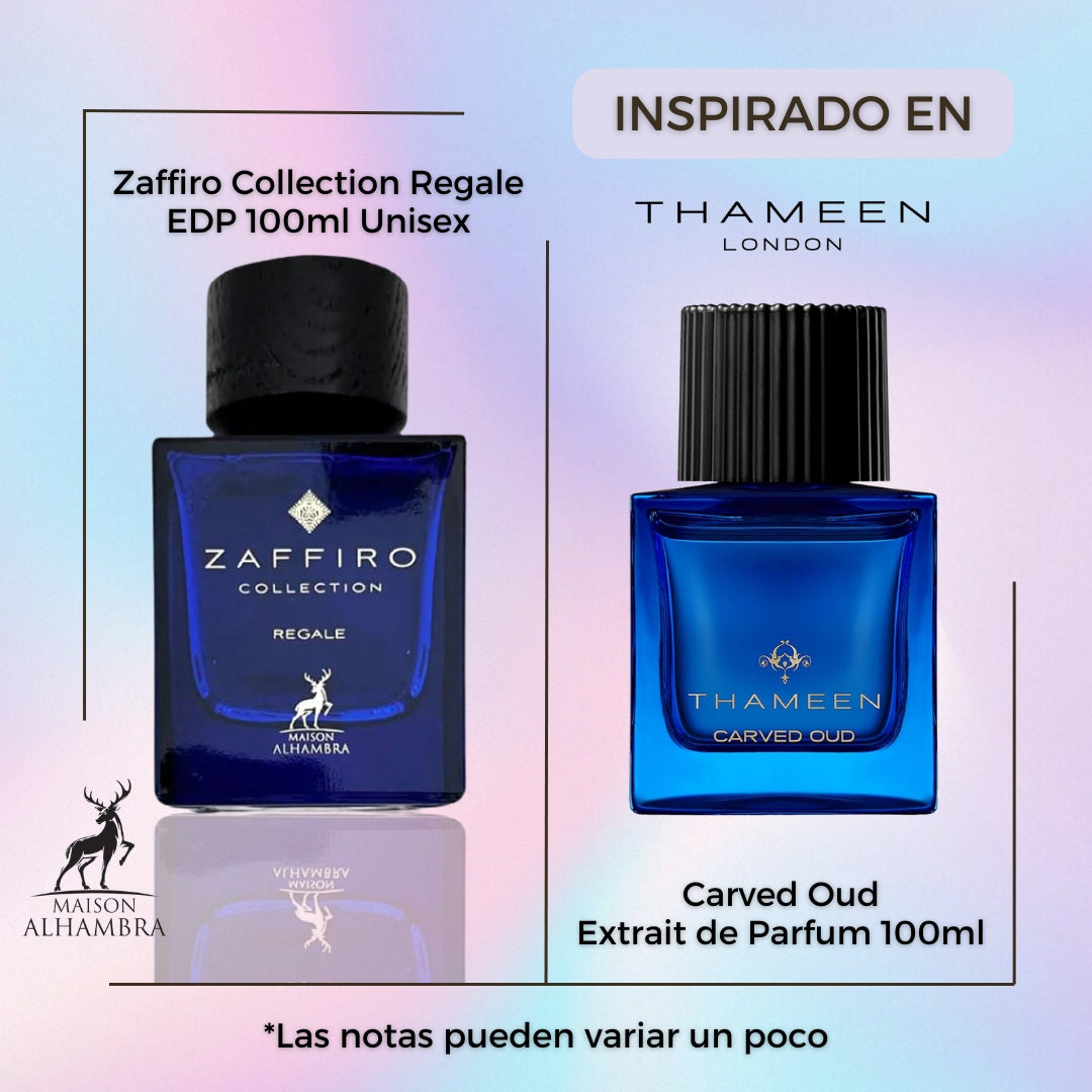 Zaffiro Collection Regale Edp Unisex 100Ml Maison Alhambra- Inspirado en Carved Oud Thameen