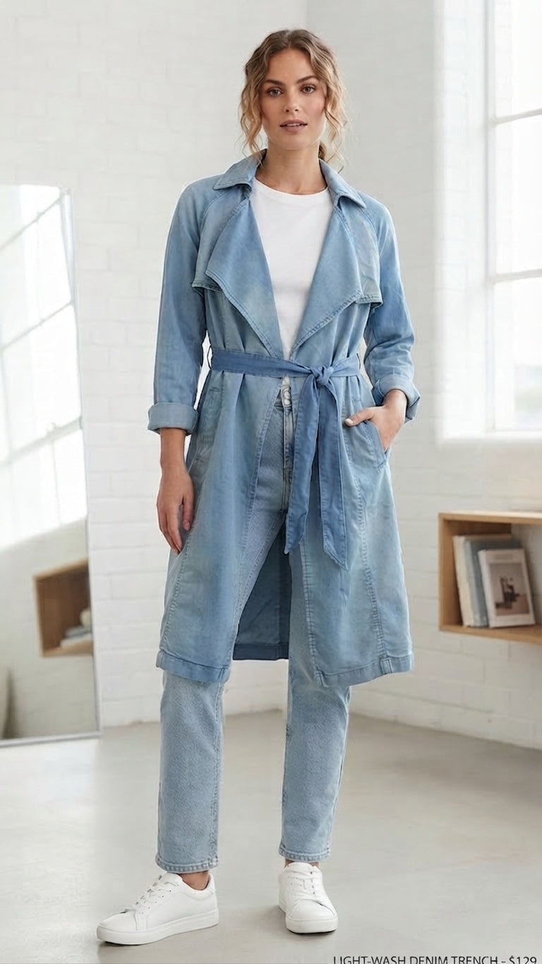 Abrigo Azul Claro Only Mujer 5484