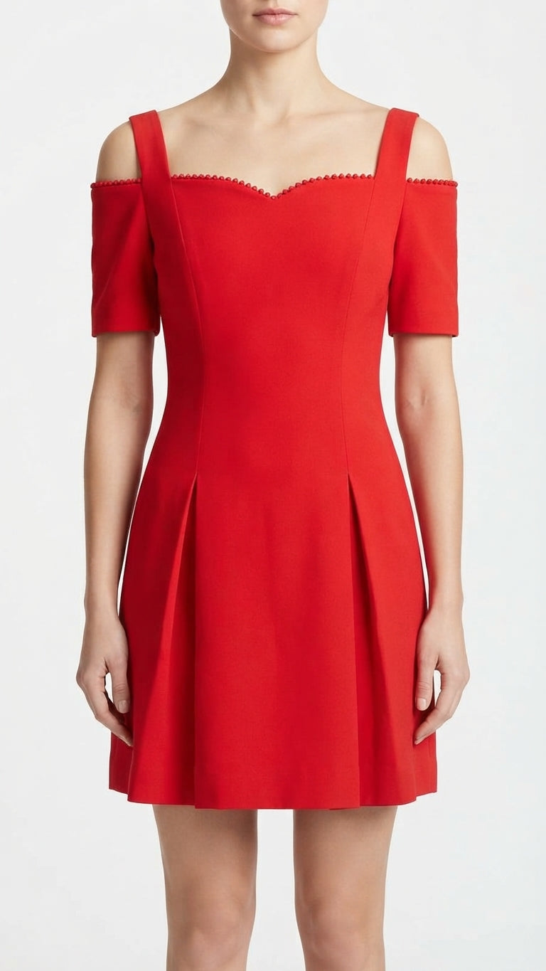 Vestido De Mujer Rojo Selected Mujer 6490