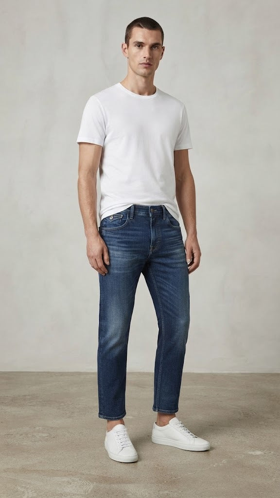 Jeans Denim Azul Medio Seleceted Hombre 2588