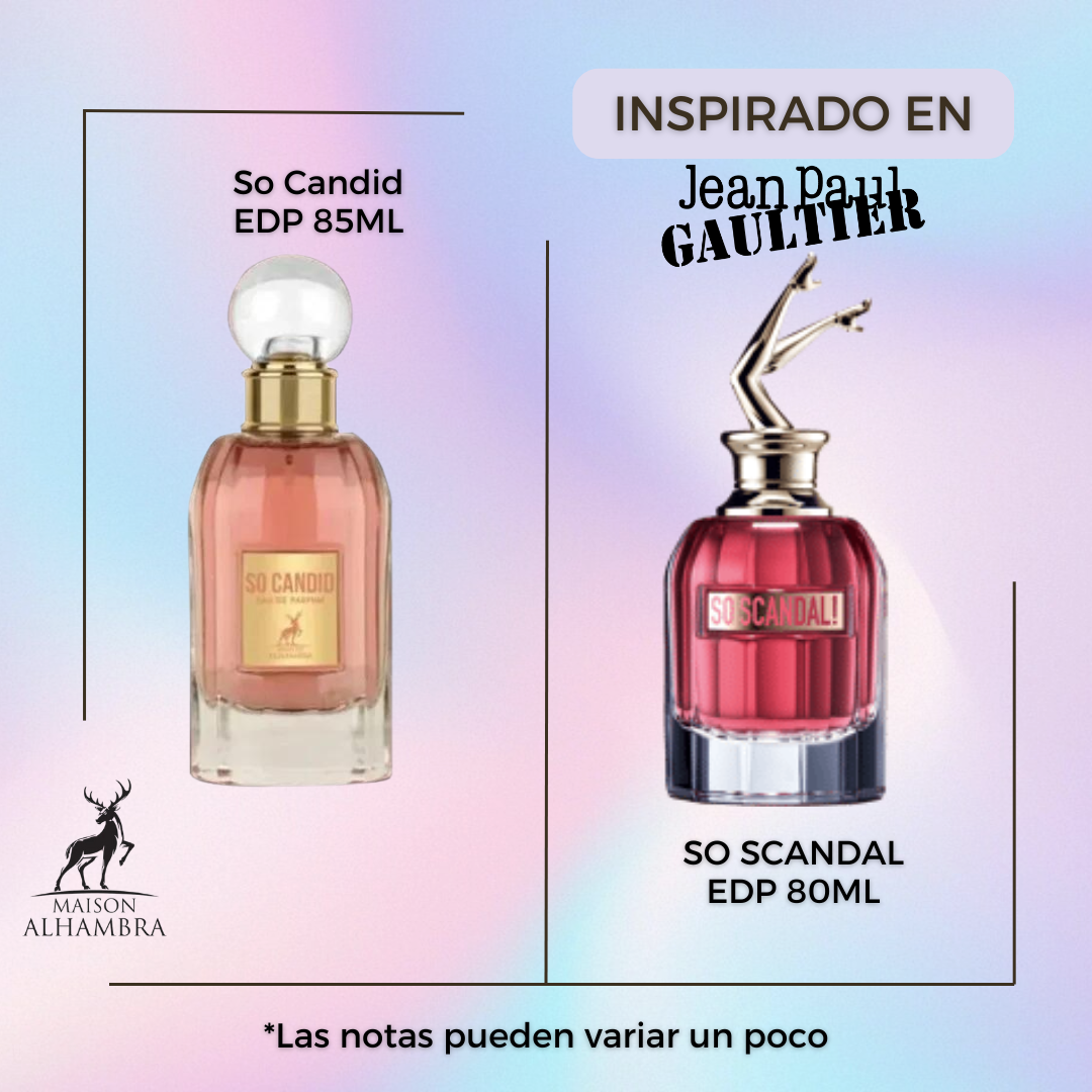 So Candid Maison Alhambra Edp 85ML Mujer- INSPIRADO EN SO SCANDAL