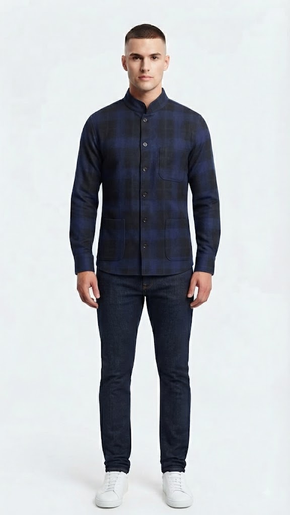 Camisa Azul Electrico Selected Hombre 3383
