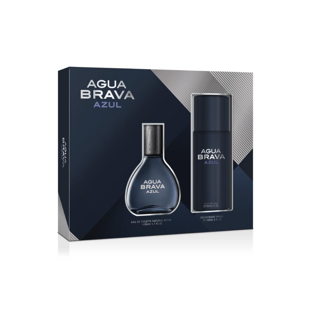 Estuche Agua Brava Azul Edt 50Ml+150Ml Deodorant Hombre70