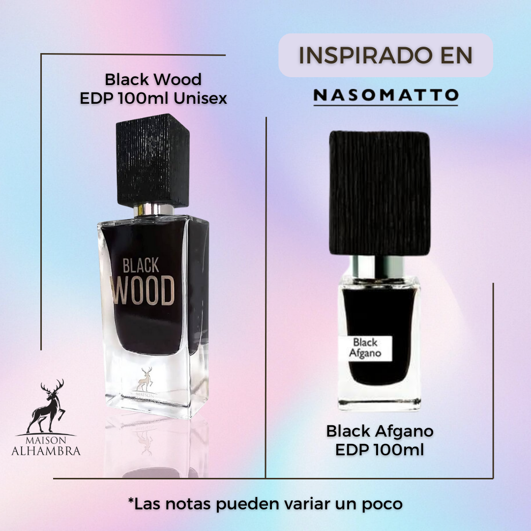 Black Wood 60Ml Unisex Edp Maison Alhambra Perfume- INSPIRADO EN BLACK AFGANO
