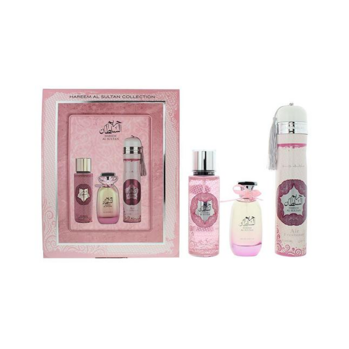 Estuche Hareem Al Sultan Collection Edp 100Ml + 250Ml Perfume Mist + 300Ml Air Freshener Unisex