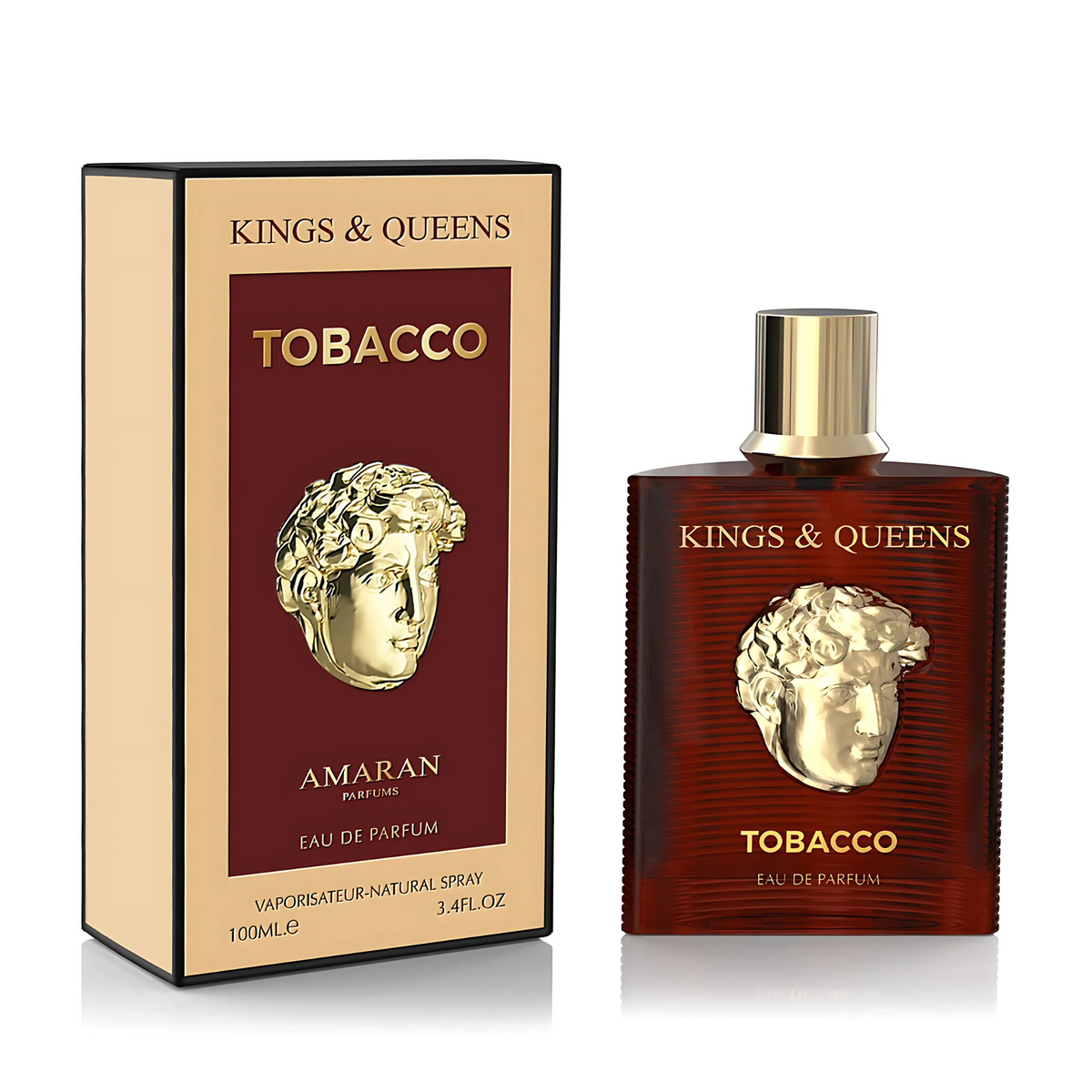 Kings & Queens Tobacco Amaran Parfums Edp 100ML Unisex - Inspirado en Mystery Tobacco Carolina Herrera