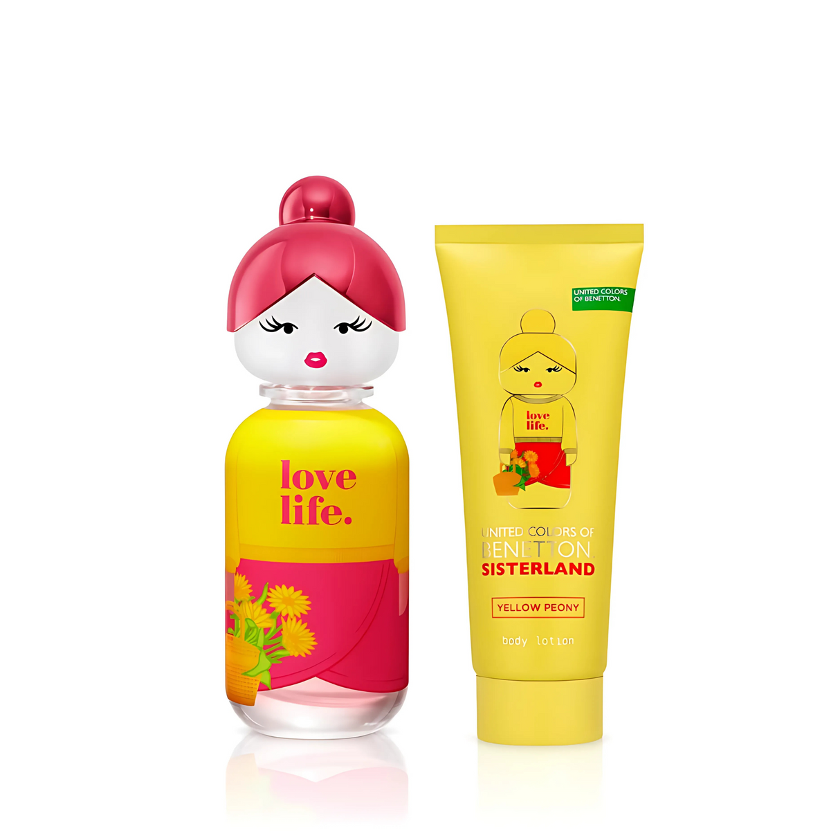 Estuche Sisterland Yellow Peony Benetton Edt 80Ml+75Ml B/L Mujer