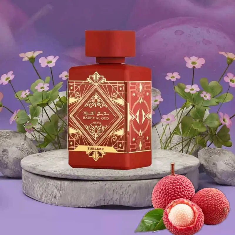 Estuche Badee Al Oud Sublime Lattafa 100ML+200ML Perfume Spray + 50ML Hair Mist Unisex