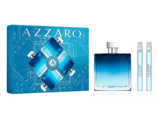 Estuche Azzaro Chrome Edp 100ML+10ML+10ML Hombre