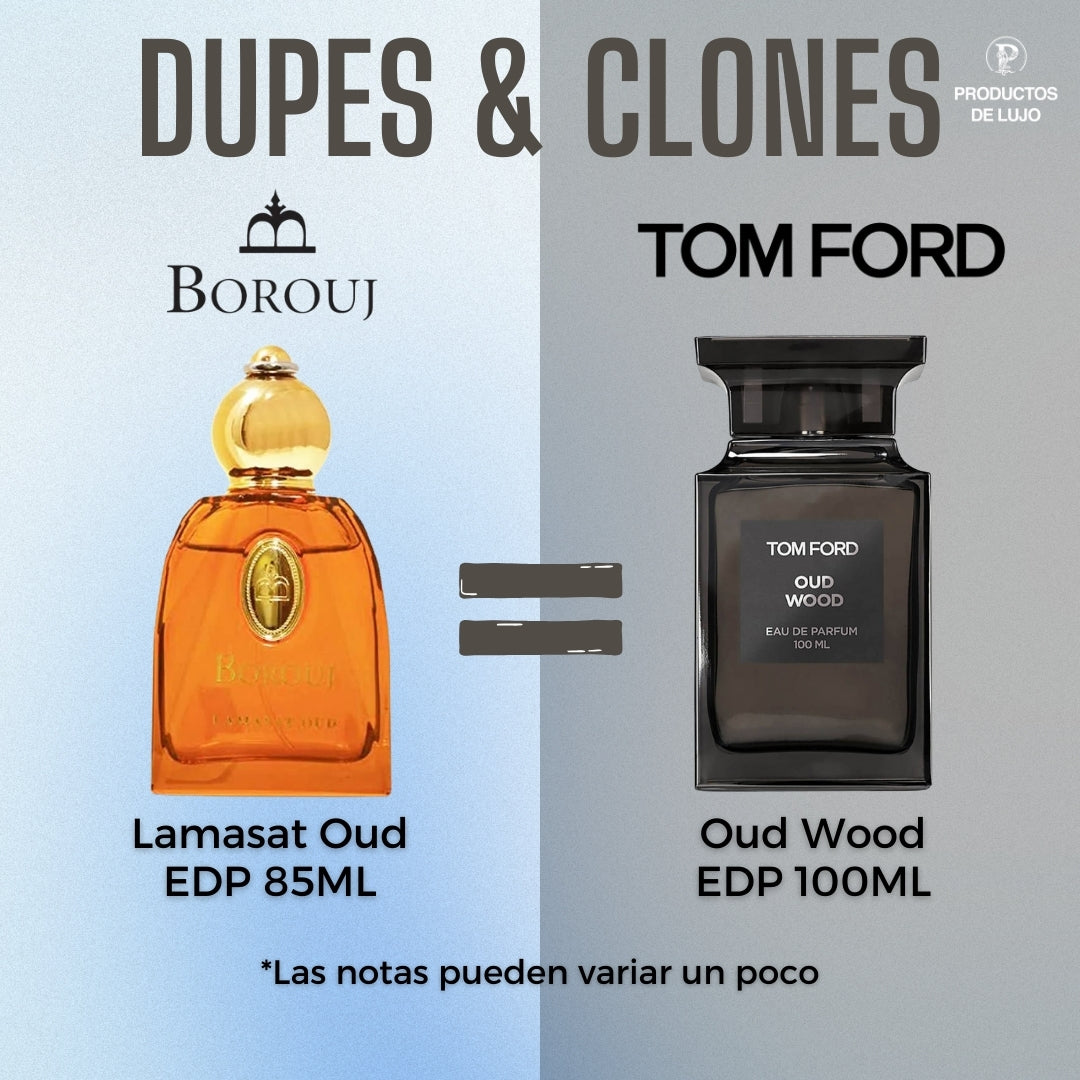 Borouj Lamasat Oud Edp 85Ml Unisex - Inspirado en Oud Wood Tom Ford