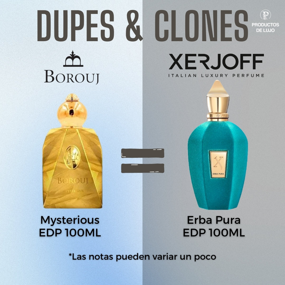 Borouj Mysterious Unisex EDP 85ml- INSPIRADO EN ERBA PURA