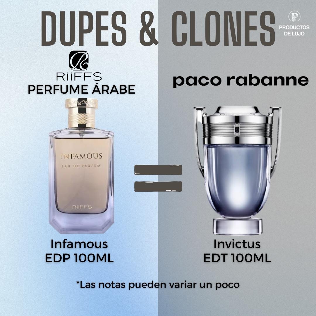 Infamous Riiffs Edp 100ML Hombre- Inspirado en INVICTUS PACO RABANNE