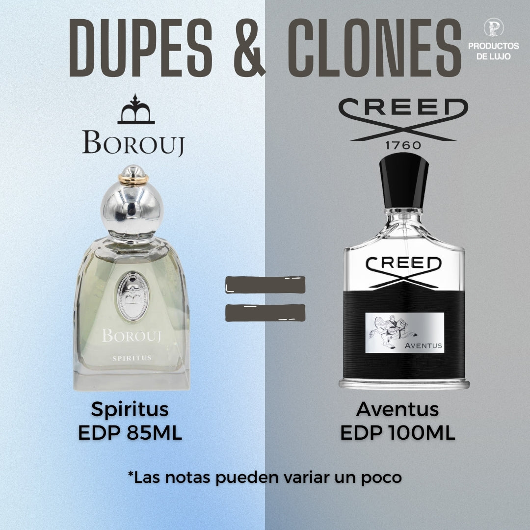 Borouj Spiritus Unisex EDP 85ml- INSPIRADO EN AVENTUS CREED