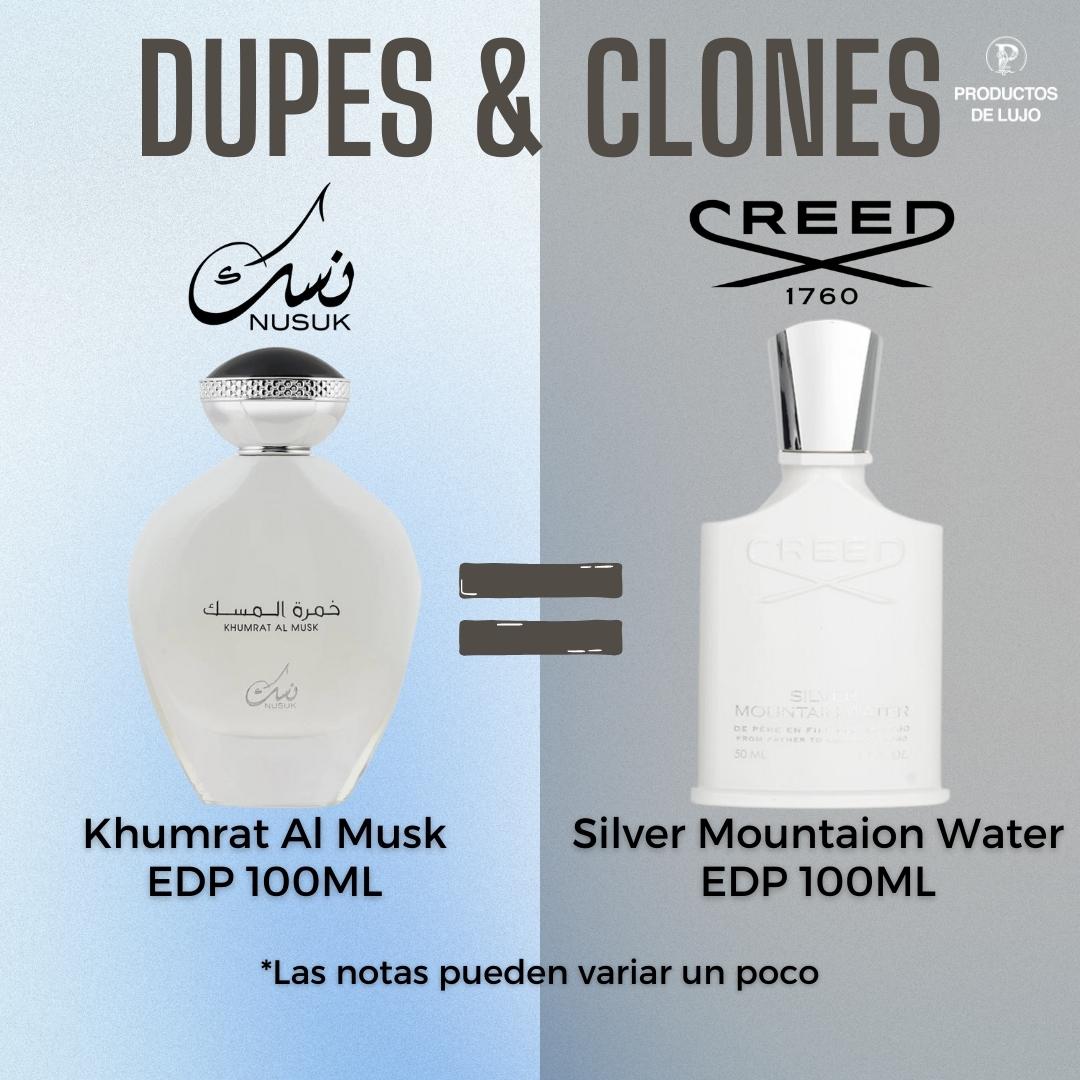 Khumrat Al Musk Edp 100Ml Hombre Nusuk- Inspirado en SILVER MOUNTAIN WATER CREED