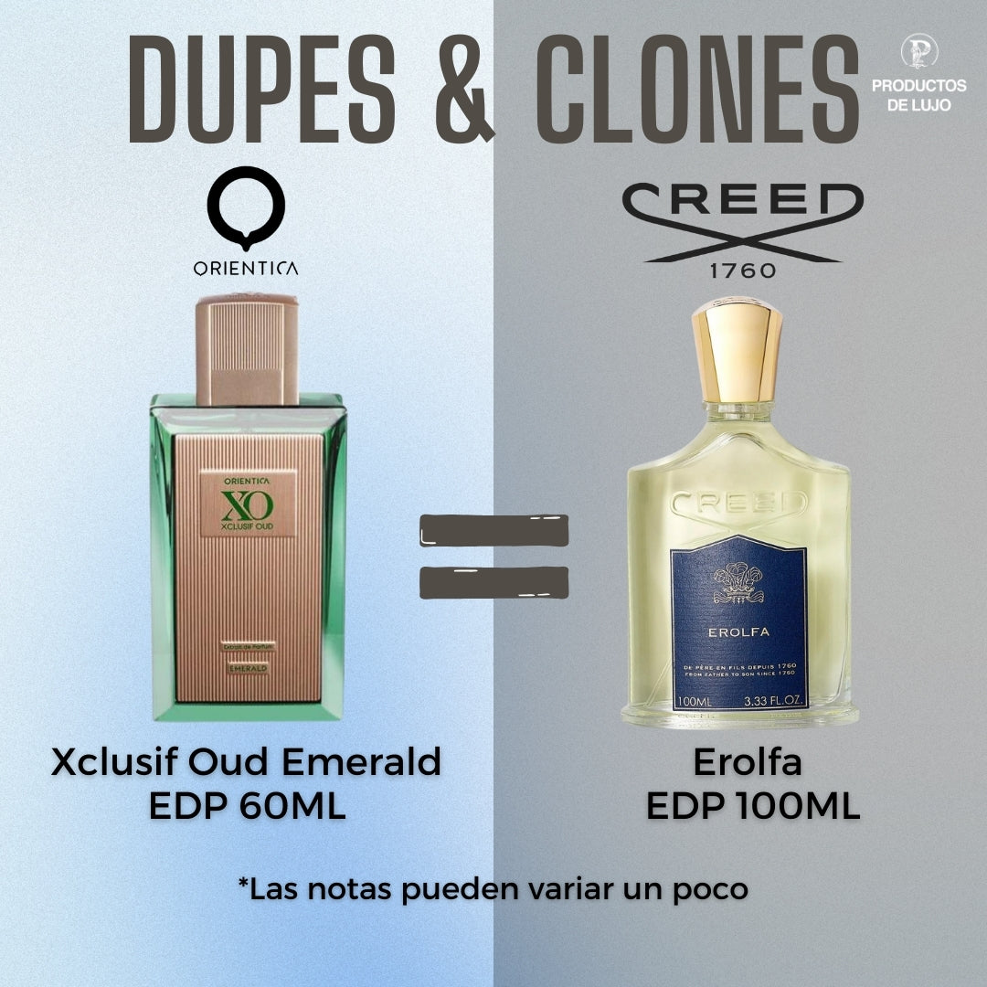 Xclusif Oud Emerald Orentica Extrait De Parfum 60ML Unisex - Inspirado en Erolfa Creed