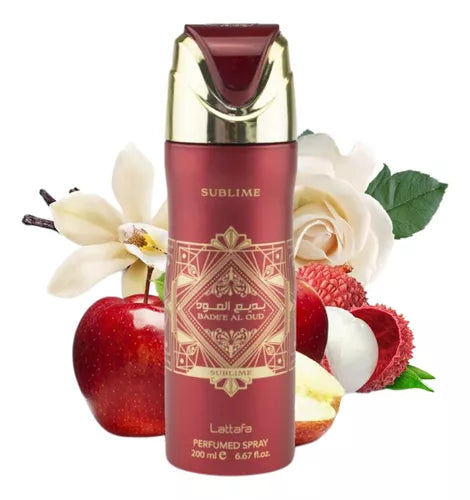 Estuche Badee Al Oud Sublime Lattafa 100ML+200ML Perfume Spray + 50ML Hair Mist Unisex
