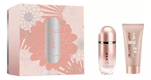 Estuche 212 Rose Edp 80ML+100ML B/L Mujer