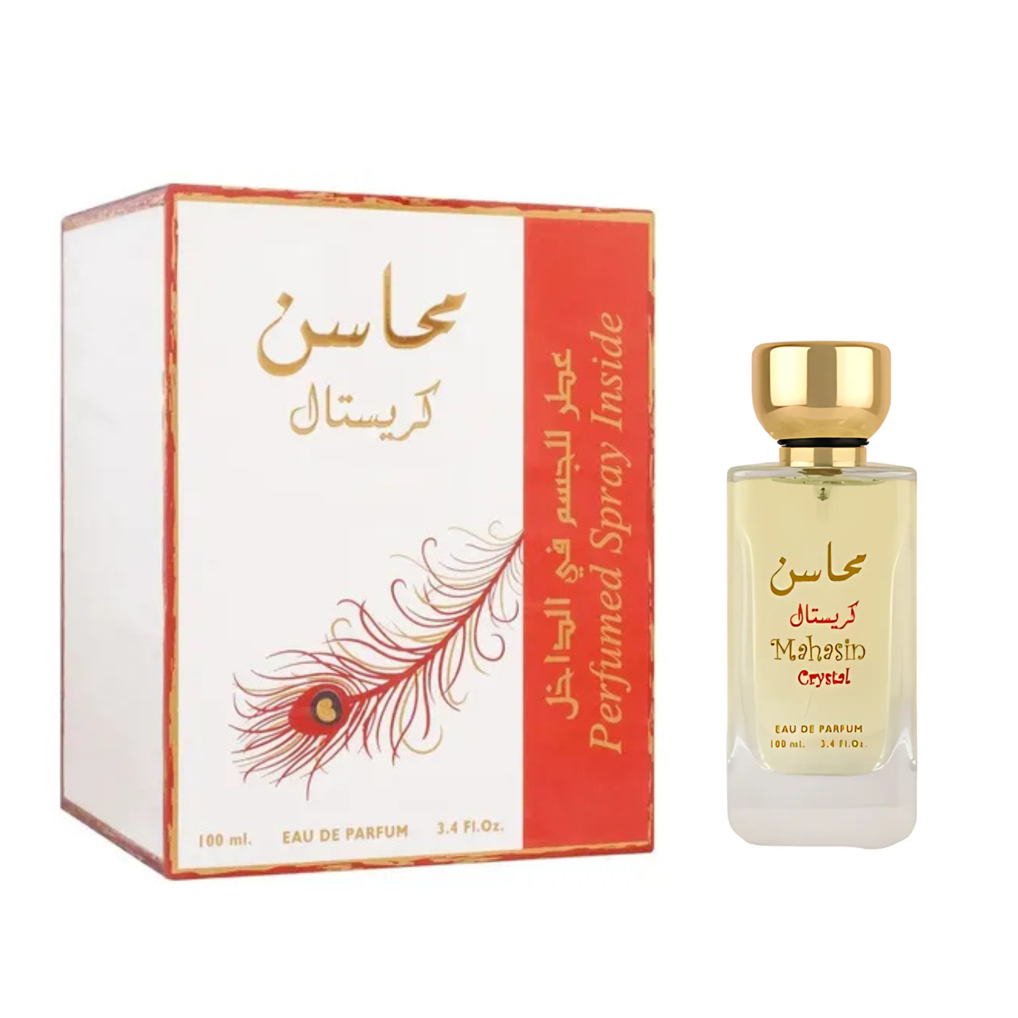Mahasin Crystal Lattafa Edp 100ML Unisex- Inspirado en Voce Viva Valentino
