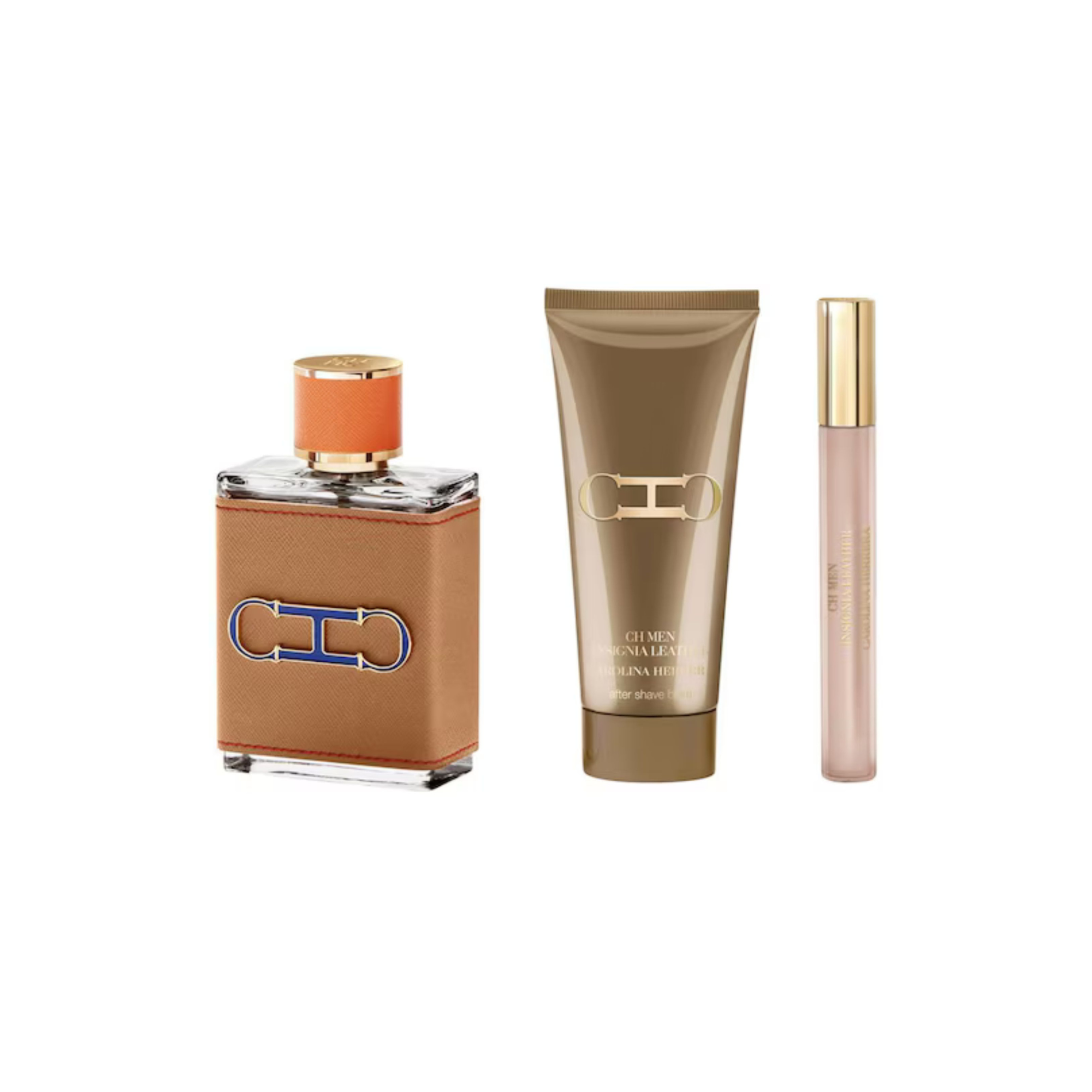 Estuche Carolina Herrera CH Men Insignia Leather Edp 100Ml +10ml + 100Ml A/F