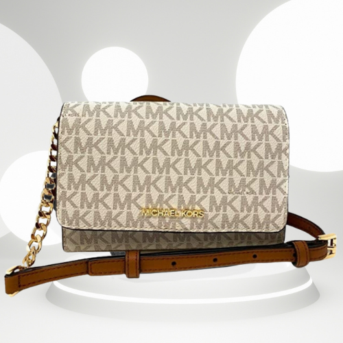 Cartera Michael Kors JET SET TRAVEL Mf Phone Xbody Vainilla MdColor VANILLA