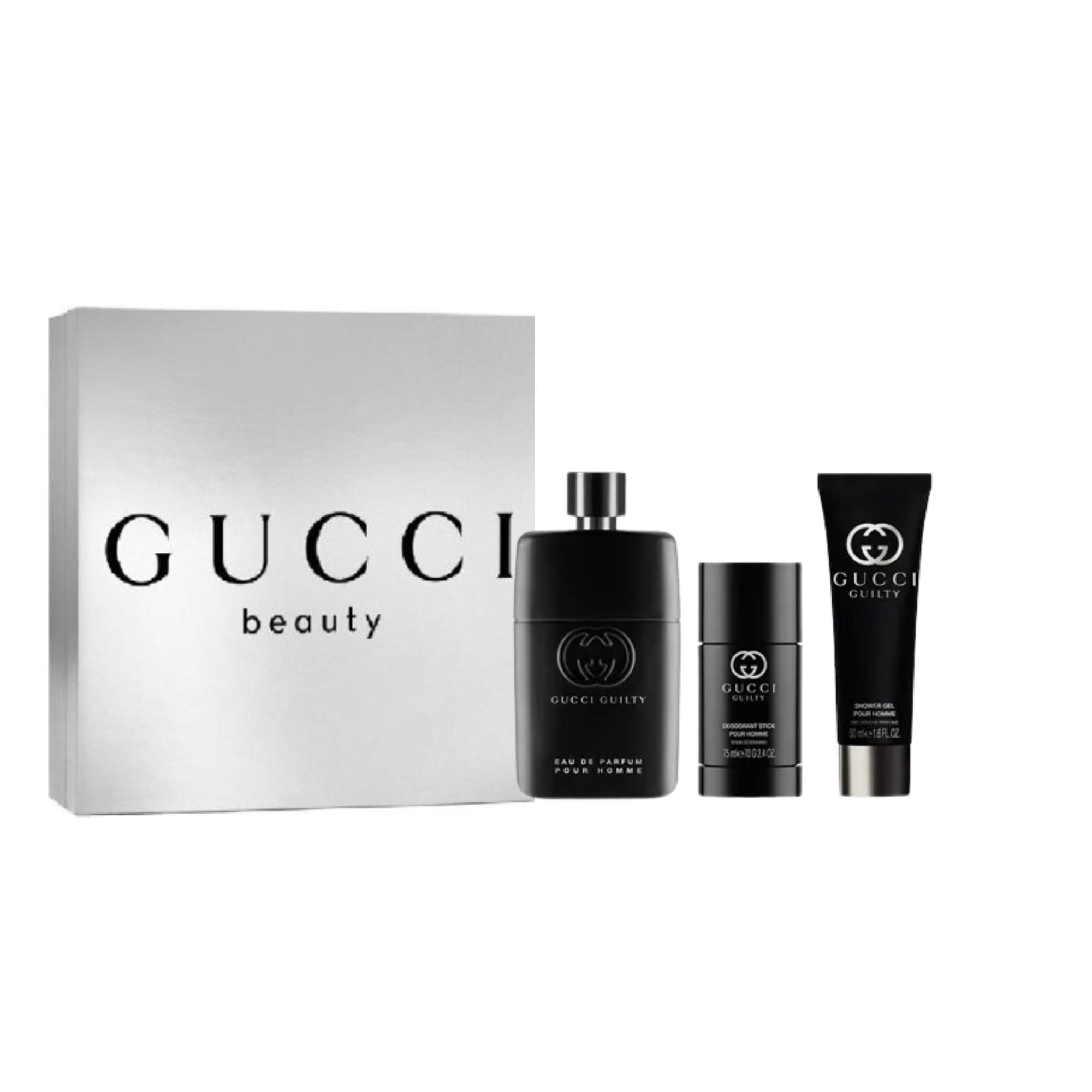 Estuche Gucci Beauty 90ML+50ML SG+ 75g Deo Stick Hombre