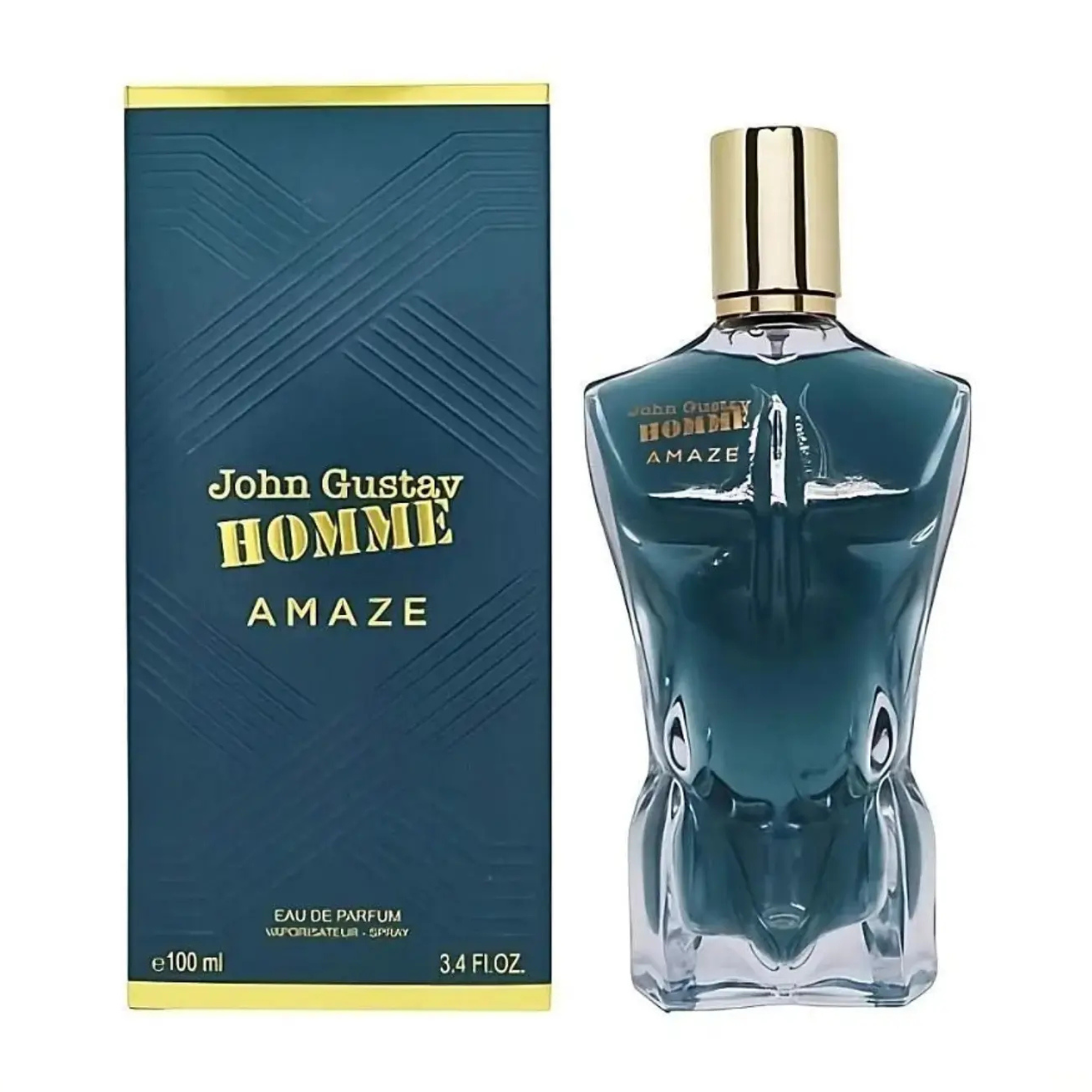 John Gustav Homme Amaze Fragrance World Edp 100Ml Hombre- Inspirado en Le Beau Jean Paul Gaultier