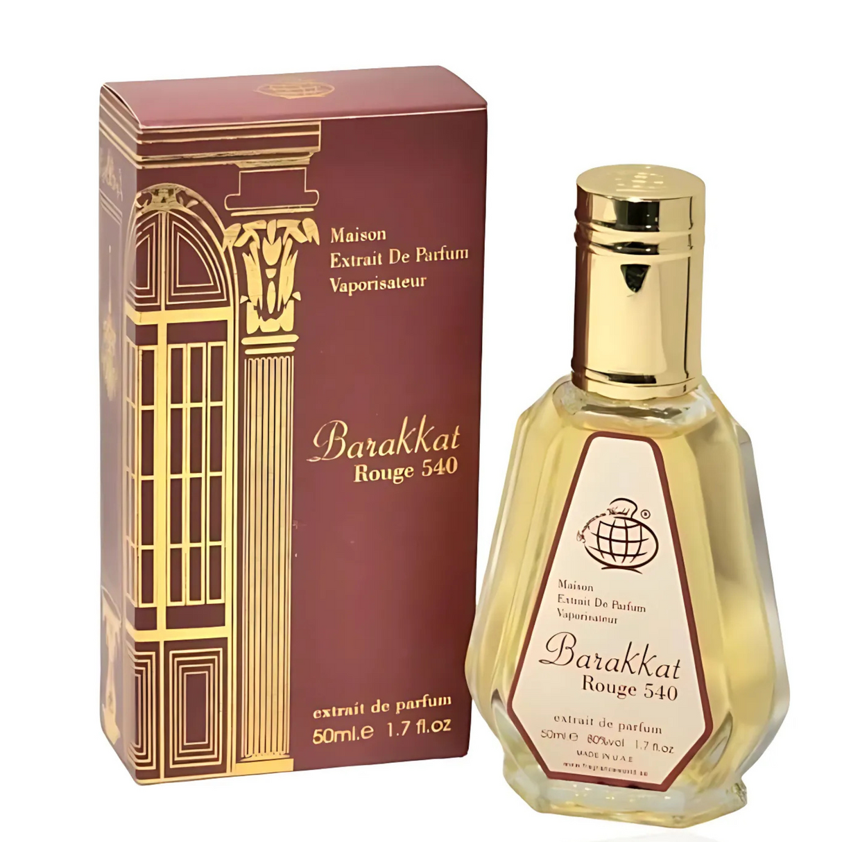 Barakkat Rouge 540 Fragrance World Maison Extrait De parfum 50Ml Unisex - Inspirado en Baccarat Rouge 540 de Maison Francis Kurkdjian