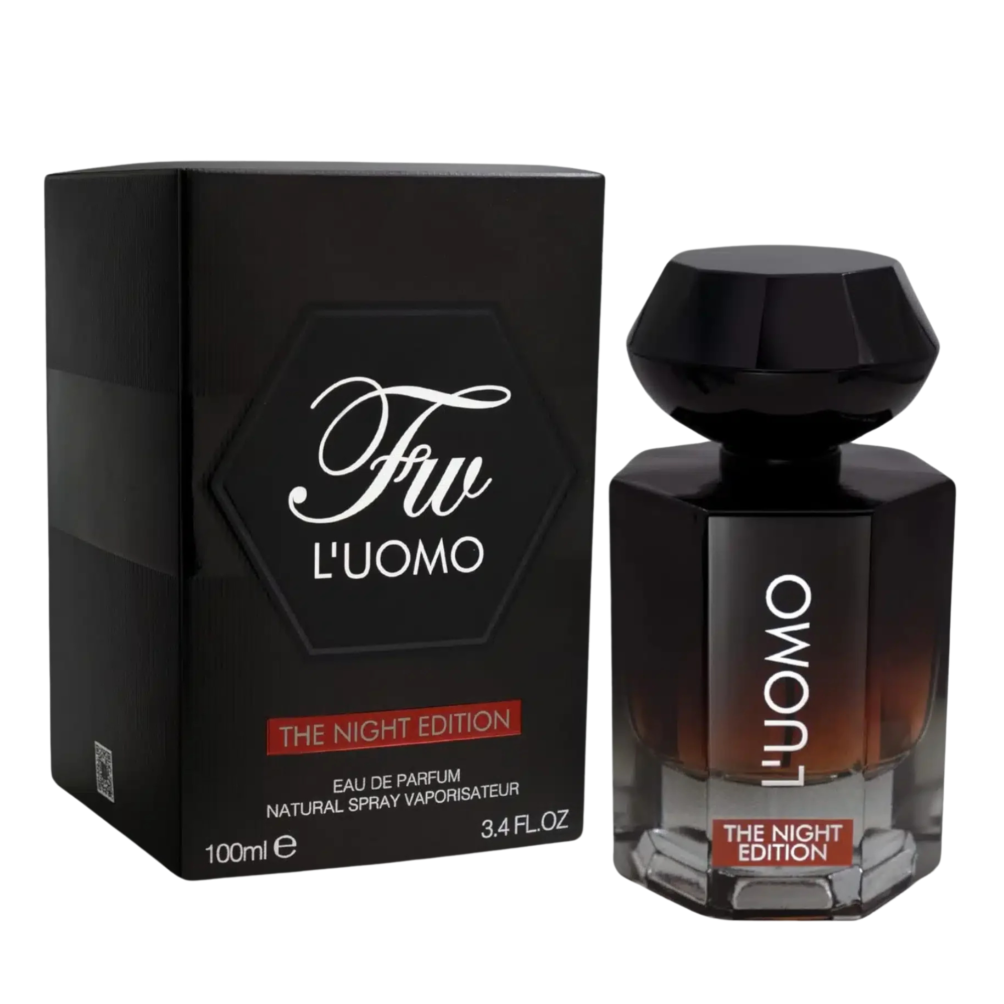 L Uomo The Night Edition Fragrance World Edp 100ML Hombre- Inspirado en La Nuit de L'Homme Eau de Parfum Yves Saint Laurent