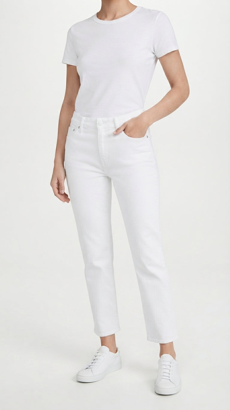 Jeans Blanca Selected Mujer 3094
